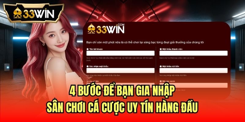 4 bước để bạn gia nhập sân chơi cá cược uy tín hàng đầu